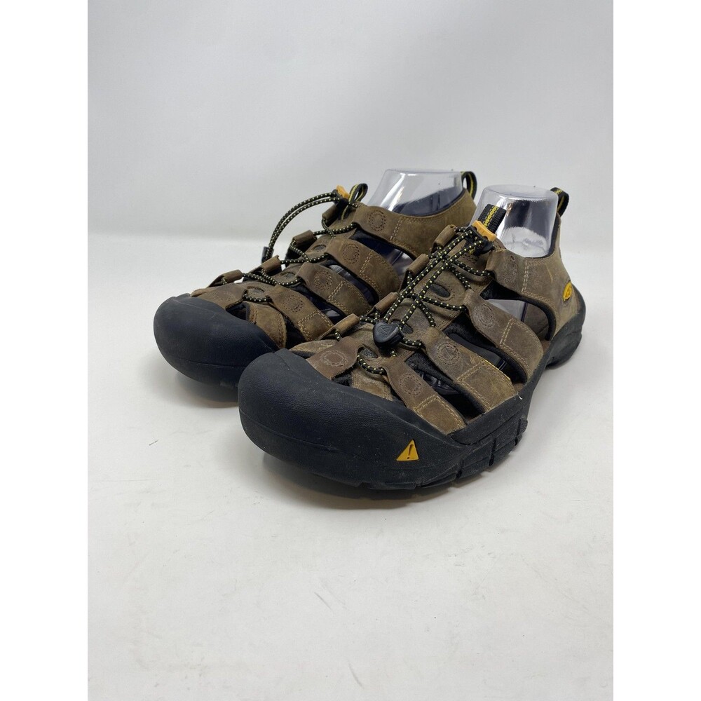 Keen Shoes Mens Size 13 Brown Newport H2 Leather Sandals Hiking Water Outdoor